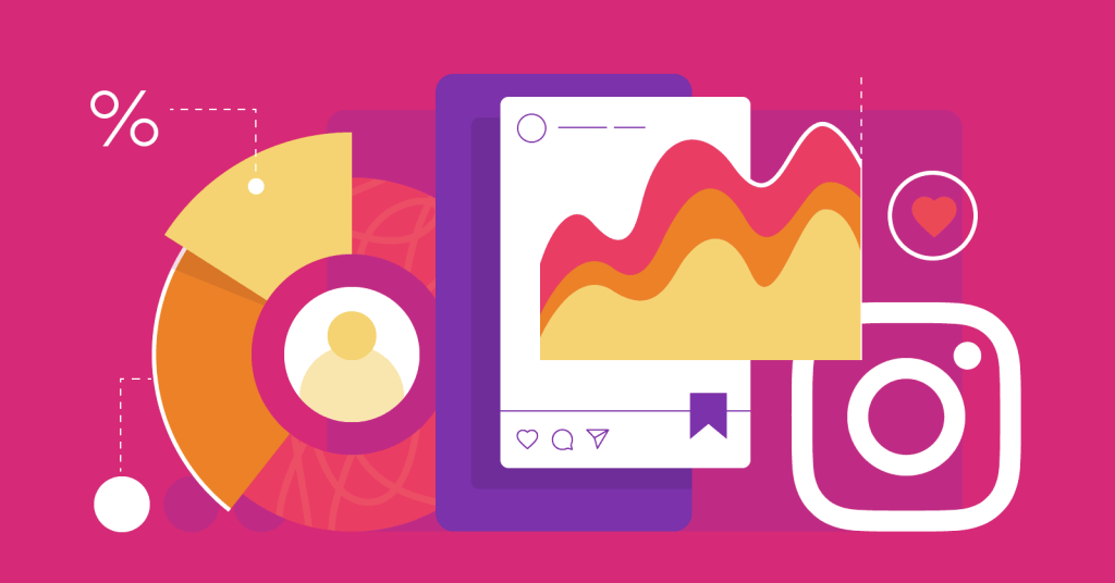 Instagram followers, engagement and social proof illustration